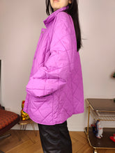 Load image into Gallery viewer, Vintage FILA quilted jacket M | pink purple coat women
