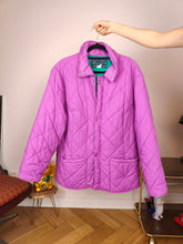 Load image into Gallery viewer, Vintage FILA quilted jacket M | pink purple coat women
