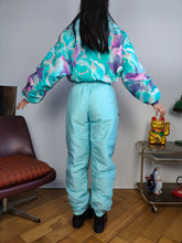 Load image into Gallery viewer, Vintage Sergio Tacchini ski suit S | snow snowboard winter blue sport jumpsuit women
