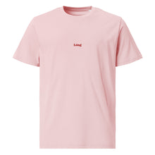 Load image into Gallery viewer, Lóng Chinese Dragon t-shirt zodiac embroidery pink organic cotton made-on-demand top women men unisex S-XXL

