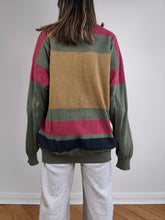 Load image into Gallery viewer, The Iceberg Lion King Sweater | Vintage 90s rare designer Iceberg x Lion King Oscar Hollywood cotton sweater pullover knitted jumper embroidery brown green red men unisex L-XL
