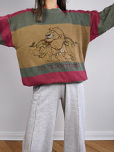 Load image into Gallery viewer, The Iceberg Lion King Sweater | Vintage 90s rare designer Iceberg x Lion King Oscar Hollywood cotton sweater pullover knitted jumper embroidery brown green red men unisex L-XL
