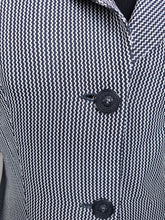 Load image into Gallery viewer, The Versus Versace Blazer Jacket | Vintage designer Versus by Gianni Versace white blue black stripe jacket preppy 34/48 S-M
