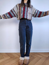 Load image into Gallery viewer, The Levi&#39;s Blue Grey 881 | Vintage Levi&#39;s 881 straight fit dark blue gray denim jeans pants high waist mom jeans XS W28 L30
