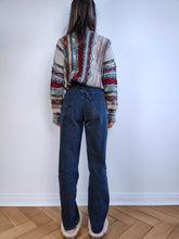 Load image into Gallery viewer, The Levi&#39;s Blue Grey 881 | Vintage Levi&#39;s 881 straight fit dark blue gray denim jeans pants high waist mom jeans XS W28 L30
