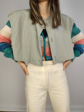 Load image into Gallery viewer, The Mint Green Vest Trench Coat | Vintage 3-in-1 vest jacket mid long spring summer waist tie pastel sage green M-L

