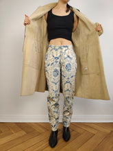 Load image into Gallery viewer, The CK Cream Shearling Midi Coat | Vintage designer Calvin Klein faux leather sheepskin sherpa winter jacket beige off white ivory mid length S
