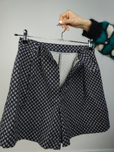 Load image into Gallery viewer, The Blue White Flower Pattern Shorts | Vintage Giorgio Valeri made in Italy floral print navy blue shorts IT46 S
