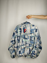 Load image into Gallery viewer, The Blue Reusch | Vintage Reusch crazy pattern track sports jacket M
