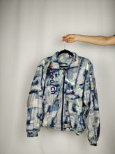 Load image into Gallery viewer, The Blue Reusch | Vintage Reusch crazy pattern track sports jacket M
