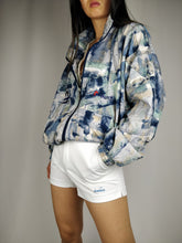 Load image into Gallery viewer, The Blue Reusch | Vintage Reusch crazy pattern track sports jacket M
