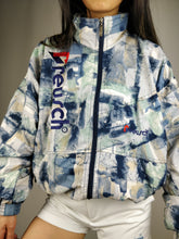 Load image into Gallery viewer, The Blue Reusch | Vintage Reusch crazy pattern track sports jacket M
