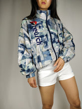 Load image into Gallery viewer, The Blue Reusch | Vintage Reusch crazy pattern track sports jacket M
