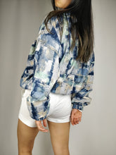 Load image into Gallery viewer, The Blue Reusch | Vintage Reusch crazy pattern track sports jacket M
