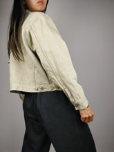 Load image into Gallery viewer, The Pepe Cream | Vintage Pepe Jeans denim jacket S

