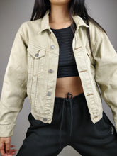 Load image into Gallery viewer, The Pepe Cream | Vintage Pepe Jeans denim jacket S
