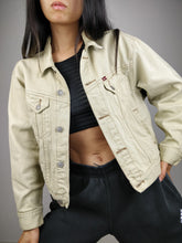 Load image into Gallery viewer, The Pepe Cream | Vintage Pepe Jeans denim jacket S

