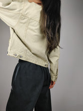 Load image into Gallery viewer, The Pepe Cream | Vintage Pepe Jeans denim jacket S
