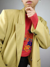 Load image into Gallery viewer, The Yellow Tango | Vintage wool blend blazer jacket M
