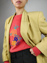 Load image into Gallery viewer, The Yellow Tango | Vintage wool blend blazer jacket M
