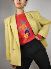 Load image into Gallery viewer, The Yellow Tango | Vintage wool blend blazer jacket M
