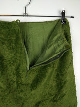 Load image into Gallery viewer, The Green Grass | Vintage fluffy furry skirt S
