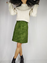 Load image into Gallery viewer, The Green Grass | Vintage fluffy furry skirt S
