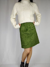 Load image into Gallery viewer, The Green Grass | Vintage fluffy furry skirt S
