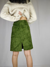 Load image into Gallery viewer, The Green Grass | Vintage fluffy furry skirt S
