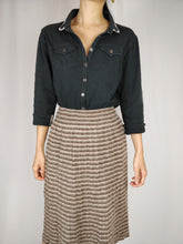 Load image into Gallery viewer, The Black Burberry | Vintage Burberry Brit designer polo top M-L
