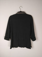 Load image into Gallery viewer, The Black Burberry | Vintage Burberry Brit designer polo top M-L
