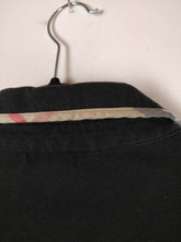 Load image into Gallery viewer, The Black Burberry | Vintage Burberry Brit designer polo top M-L
