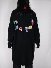 Load image into Gallery viewer, The Jacket Cardigan | Vintage wool long logo embroidery cardigan L

