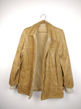 Load image into Gallery viewer, The Corduroy Teddy | Vintage brown beige teddy corduroy winter coat jacket S
