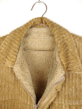 Load image into Gallery viewer, The Corduroy Teddy | Vintage brown beige teddy corduroy winter coat jacket S
