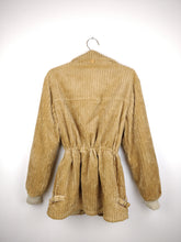 Load image into Gallery viewer, The Corduroy Teddy | Vintage brown beige teddy corduroy winter coat jacket S
