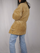 Load image into Gallery viewer, The Corduroy Teddy | Vintage brown beige teddy corduroy winter coat jacket S
