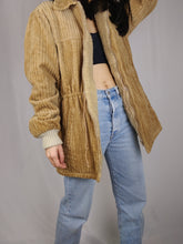 Load image into Gallery viewer, The Corduroy Teddy | Vintage brown beige teddy corduroy winter coat jacket S
