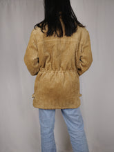 Load image into Gallery viewer, The Corduroy Teddy | Vintage brown beige teddy corduroy winter coat jacket S
