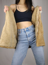 Load image into Gallery viewer, The Corduroy Teddy | Vintage brown beige teddy corduroy winter coat jacket S
