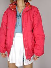 Load image into Gallery viewer, The Pink Belfe Bomber Jacket | Vintage 90s Belfe hot pink ski snow sport bomber padded coat winter M

