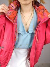 Load image into Gallery viewer, The Pink Belfe Bomber Jacket | Vintage 90s Belfe hot pink ski snow sport bomber padded coat winter M
