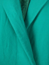 Lade das Bild in den Galerie-Viewer, Der türkisfarbene Blazer | Vintage Wolle türkisgrün schlichte Blazerjacke SM

