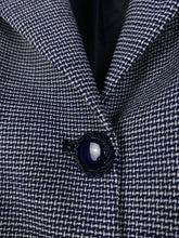 Load image into Gallery viewer, The Blue Blazer | Vintage wool blue collar blazer jacket L
