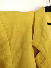 Load image into Gallery viewer, The Yellow Linen | Vintage yellow linen blazer jacket S-M
