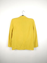 Load image into Gallery viewer, The Yellow Linen | Vintage yellow linen blazer jacket S-M
