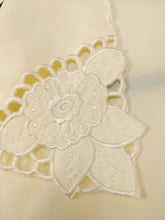 Load image into Gallery viewer, The Cream Collar | Vintage lace embroidery collar cream yellow pastel romantic feminine blouse L
