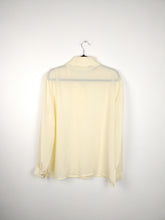 Load image into Gallery viewer, The Cream Collar | Vintage lace embroidery collar cream yellow pastel romantic feminine blouse L
