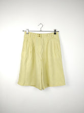 Load image into Gallery viewer, The Silk Culottes | Vintage 90s silk yellow culottes shorts Yessica 42 M-L

