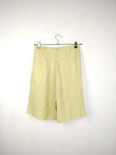 Load image into Gallery viewer, The Silk Culottes | Vintage 90s silk yellow culottes shorts Yessica 42 M-L
